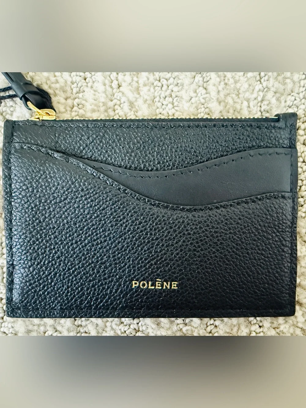 Polène Pouch Sierra Mini- Black Leather